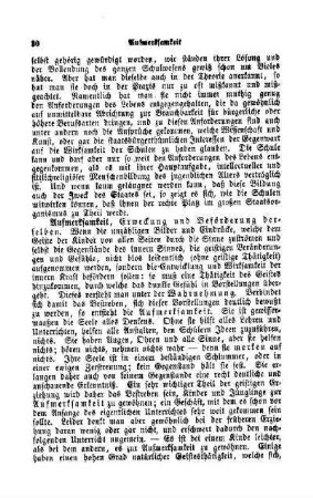 Aufmerksamkeit, Erweckung und Beförderung derselben