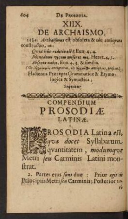 Compendium Prosodiae Latinae.