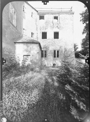 Trebsen/Mulde. Schloß (1509-1527). Seitenfront (Teilansicht) von Südost