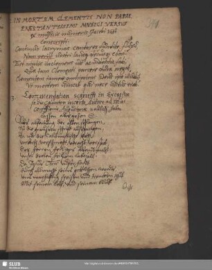 Nr.12-15. In mortem Clementis, Cominendation-Schriefft in Exegesin u.a.