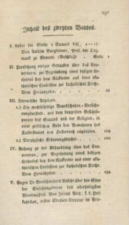 397-398 Inhaltsverzeichnis