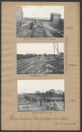 Überweg bei der Straße Antin-Donai. (Ausbau des Bahnhofs Antin)