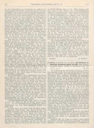 516-518 [Rezension] Friedrich, Julius, Die Entstehung der Reformatio ecclesiarum Hassiae von 1526