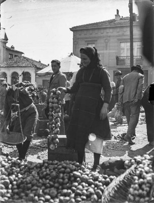 Marktansicht : Genossenschaftsmarkt in der Stadt Plovdiv, Bulgarien