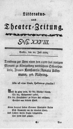 No. XXVIII.