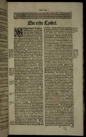 Die Erste Epistel. - Die XXXVI Epistel.