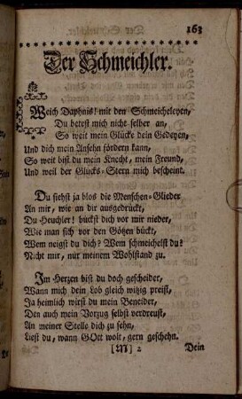 Der Schmeichler.