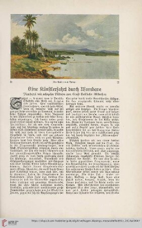 28: Eine Künstlerfahrt durch Asambara : Plauderei mit achtzehn Bildern