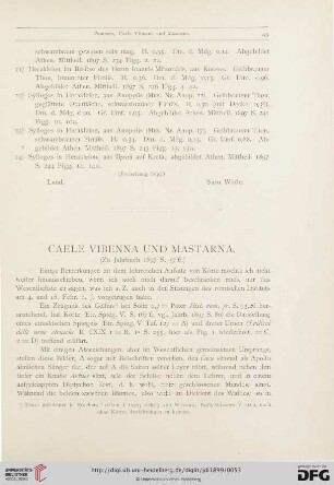 14: Caele Vibenna und Mastarna : (zu Jahrbuch 1897 S. 57 ff.)