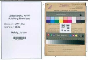 Entnazifizierung Johann Heisig , geb. 20.12.1897 (Chemotechniker)