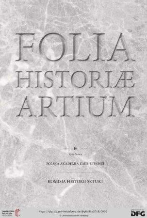 NS: 16: Folia Historiae Artium