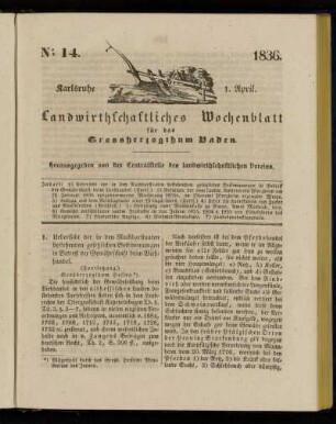 No 14. 1836. 1. April