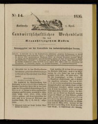 No 14. 1836. 1. April