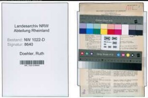 Entnazifizierung Ruth Doehler , geb. 24.08.1909 (Kindergaertnerin)