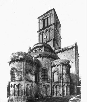 Chauvigny, St. Pierre, Apsis, von Nordosten