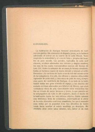 Conversión.