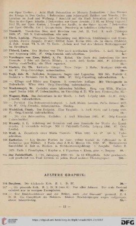Aeltere Graphik (Nr. 246-271)