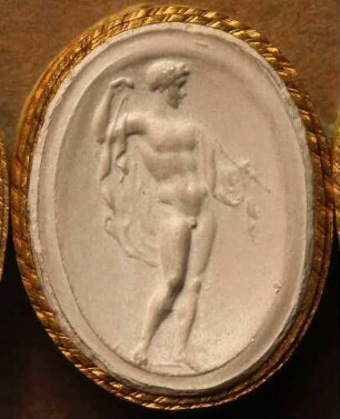 Stehender Bacchus mit Thyrsosstab (Daktyliothek, Das Alterthum nach Lippert und Visconti)