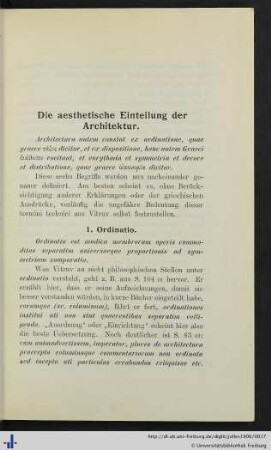 1. Ordinatio