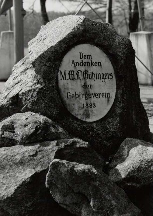 Gedenkstein für Wilhelm Lebrecht Götzinger
