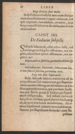 Caput IIII. De Fallacia subiecti.