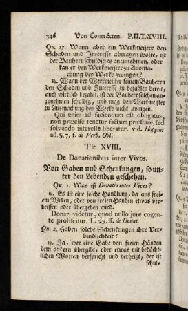 346-353, Titulus XVIII