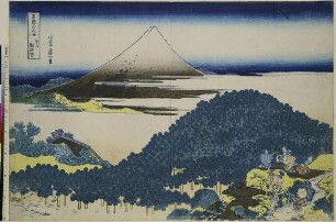 Die Schirmkiefer in Aoyama, Blatt 6 aus der Serie: 36 Ansichten des Fuji