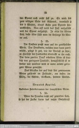 Neuntes Kapitel. Besondere Fabrikationsart der französischen Weine