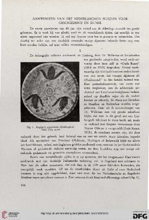 2.Ser. 12.1919: Aanwinsten van het Nederlandsch Museum voor Geschiedenis en Kunst