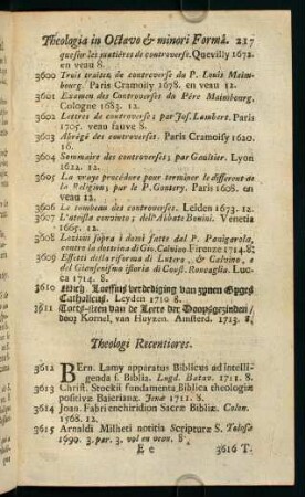 217-250, Theologi Recentiores - Operum Collectiones