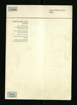 Geschäftsbericht / 1986