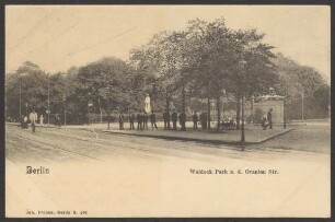 Ansichtskarte „Waldeck Park a. d. Oranien Str.“ [1/3]