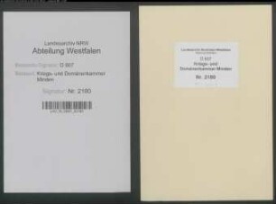 Einkünfte und Pachtanschläge des Amtes Petershagen
