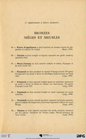 2. Appartenant à divers amateurs (Nr. 89-119)