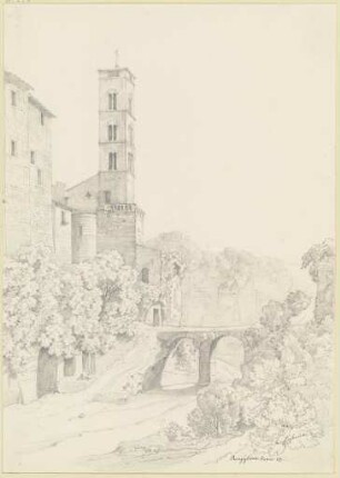 Ansicht von Ronciglione mit der Kirche Sant'Andrea