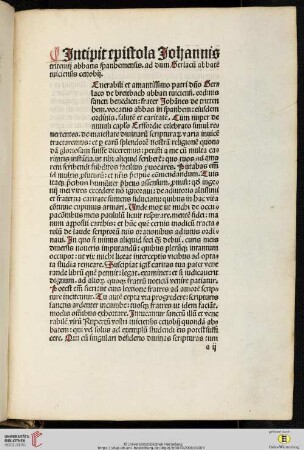 Epistola Johannis Tritemii