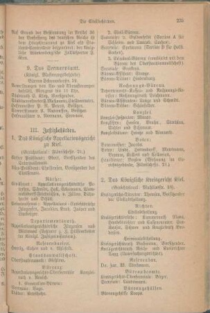 III. Justizbehörden.