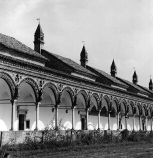 Certosa di Pavia. Kartäuserkloster. Großer Kreuzgang