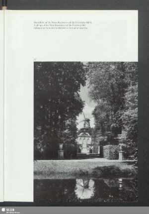 Durchblick auf die Neuen Kammern und die Historische Mühle