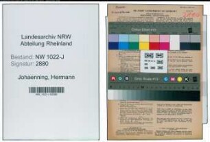 Entnazifizierung Hermann Johaenning , geb. 30.10.1886 (Postbeamter)