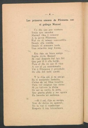 Los primeros amores de Filomena con el gallego Manuel