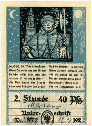 Geldschein / Notgeld, 40 Pfennig, 12.12.1923