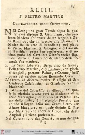 Num. XLIII.: S. Pietro Martire