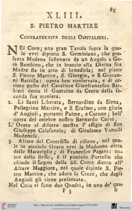 Num. XLIII.: S. Pietro Martire