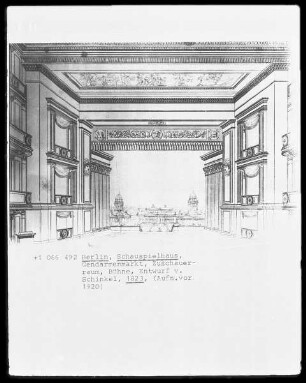 Berlin, Schauspielhaus, Gendarmenmarkt, Zuschauerraum, Bühne