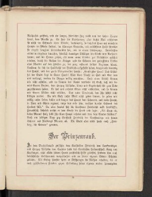 Der Prinzenraub.