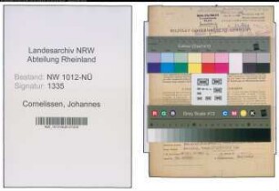 Entnazifizierung Johannes Cornelissen , geb. 19.02.1901 (Arbeiter)