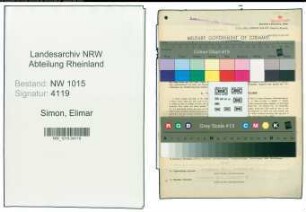 Entnazifizierung Elimar Simon , geb. 09.06.1904 (Angestellter)