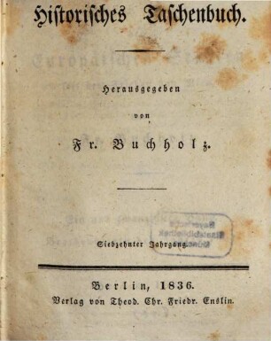 Geschichte der europäischen Staaten seit dem Frieden von Wien. 21. 1836
