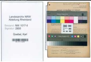 Entnazifizierung Karl Goebel , geb. 18.07.1901 (Gartenarbeiter)